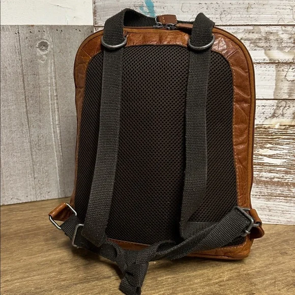 Jack Georges great shape voyager smooth leather convertible backpack pouch - Picture 5 of 11